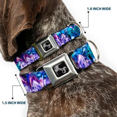 Show full view: Buckle-Down Crystals Dog Collar, Small: 9.5 to 13-in neck, 1-in wide slide 2 of 8