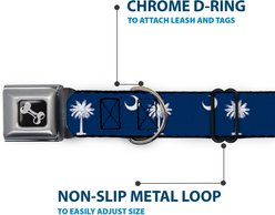 Buckle-Down South Carolina Flags Dog Collar, Medium: 11 to 16.5-in neck, 1-in wide slide 2 of 8