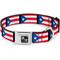 Show in main carousel: Buckle-Down Puerto Rico Flag Dog Collar, Small: 9.5 to 13-in neck, 1-in wide slide 1 of 9
