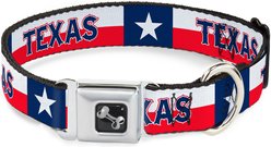 Buckle-Down Texas Flag Dog Collar, Large: 15 to 24-in neck, 1-in wide