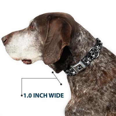 Show full view: Buckle-Down Top Skulls Stacked Dog Collar, Large: 15 to 24-in neck, 1-in wide slide 7 of 9