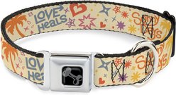 Buckle-Down Summer Harmony Collage Dog Collar, Small: 13 to 17-in neck, 1.5-in wide