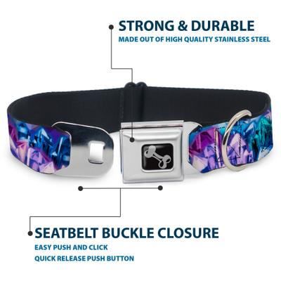 Show full view: Buckle-Down Crystals Dog Collar, Small: 9.5 to 13-in neck, 1-in wide slide 4 of 8