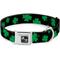 Show in main carousel: Buckle-Down St Pats Clovers Dog Collar, Medium: 11 to 16.5-in neck, 1-in wide slide 1 of 9