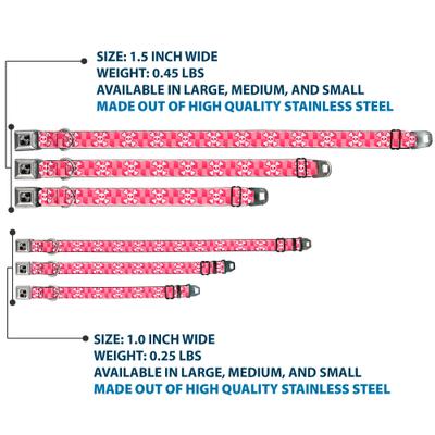 Show full view: Buckle-Down Cute Skulls Dog Collar, Medium: 16 to 23-in neck, 1.5-in wide slide 3 of 8