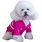 Show in main carousel: CuteBone Cardigan Striped Knitted Dog Sweater, Pink, Large slide 1 of 9