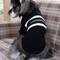 Show in main carousel: CuteBone Cardigan Striped Knitted Dog Sweater, Black, X-Large slide 9 of 11