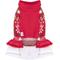 Show in main carousel: CuteBone Snowflake Argyle Dog Sweater Dress, Red, X-Small slide 6 of 9