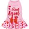 Show in main carousel: CuteBone Hearts Dog Sweater Dress, Pink, Large slide 1 of 10