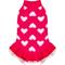 Show in main carousel: CuteBone Hearts Dog Sweater Dress, Red, X-Small slide 1 of 10