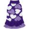 Show in main carousel: CuteBone Hearts Dog Sweater Dress, Purple, Small slide 1 of 9