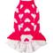 Show in main carousel: CuteBone Hearts Dog Sweater Dress, Red, X-Small slide 6 of 10