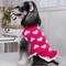 Show in main carousel: CuteBone Hearts Dog Sweater Dress, Red, X-Small slide 3 of 10