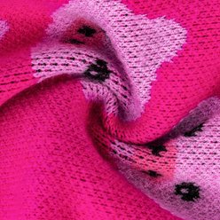 CuteBone Pig Print Dog Sweater, Pink, X-Large slide 2 of 8