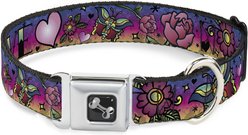 Buckle-Down Love Dog Collar, Large: 15 to 24-in neck, 1-in wide