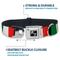 Show in main carousel: Buckle-Down Italy Flags Dog Collar, Medium: 16 to 23-in neck, 1.5-in wide slide 4 of 8