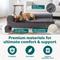 Show in main carousel: FurHaven Plush Deluxe Chaise Orthopedic Cat & Dog Bed with Removable Cover, Platinum Gray, Medium slide 5 of 10