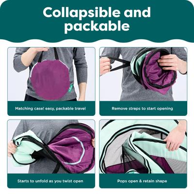 Show full view: FurHaven Soft-Sided Dog & Cat Playpen, Gray, X-Large slide 4 of 10