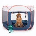 FurHaven Soft-Sided Dog & Cat Playpen, Navy, X-Large