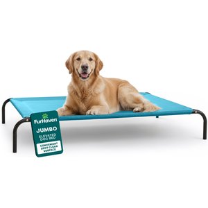 FurHaven Elevated Dog & Cat Bed, Capri Blue, X-Large