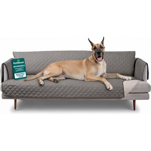 FurHaven Water-Resistant Reversible Furniture Protector, Gray/Mist, X-Large Sofa