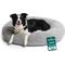 Show in main carousel: FurHaven Calming Cuddler Long Fur Donut Bolster Dog Bed, Mist Gray, Large slide 1 of 10