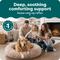 Show in main carousel: FurHaven Calming Cuddler Long Fur Donut Bolster Dog Bed, Taupe, Jumbo slide 2 of 10