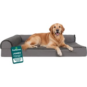FurHaven Velvet Waves Perfect Comfort Orthopedic Sofa Cat & Dog Bed
