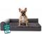 Show in main carousel: FurHaven Plush Deluxe Chaise Orthopedic Cat & Dog Bed with Removable Cover, Platinum Gray, Medium slide 1 of 10