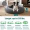 Show in main carousel: FurHaven Plush Ball Pillow Dog Bed with Removable Cover, Gray Mist, Large slide 3 of 12