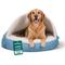Show in main carousel: FurHaven Faux Sheepskin Snuggery Orthopedic Cat & Dog Bed with Removable Cover, Blue, 44-in slide 1 of 10