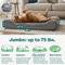 Show in main carousel: FurHaven Ultra Plush Luxe Lounger Cooling Gel Dog Bed with Removable Cover, Gray, Jumbo slide 3 of 9