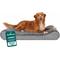 Show in main carousel: FurHaven Ultra Plush Luxe Lounger Cooling Gel Dog Bed with Removable Cover, Gray, Jumbo slide 1 of 9