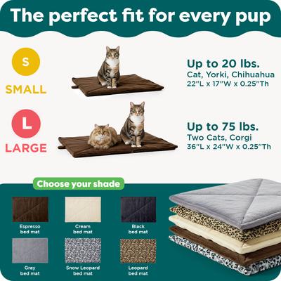 Show full view: FurHaven ThermaNAP Faux Fur Self-Warming Dog & Cat Mat, Cream, Small slide 6 of 9