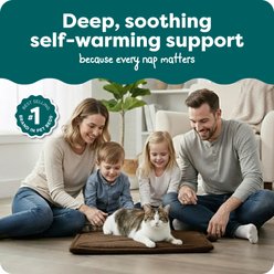 FurHaven ThermaNAP Faux Fur Self-Warming Dog & Cat Mat, Espresso, Small slide 2 of 8