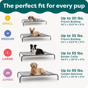 FurHaven Elevated Dog & Cat Bed, Graphite Gray, X-Large