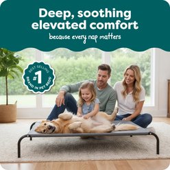 FurHaven Elevated Dog & Cat Bed, Graphite Gray, X-Large slide 2 of 8