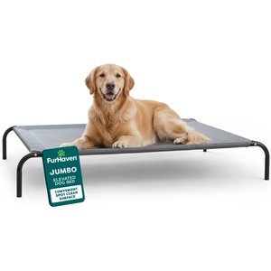 FurHaven Elevated Dog & Cat Bed, Graphite Gray, X-Large