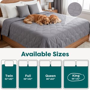 FurHaven Waterproof Cat & Dog Blanket Protector, Jumbo, Gray