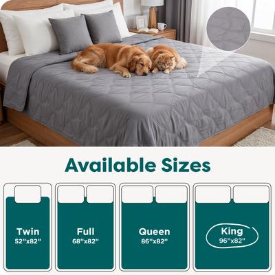 Show full view: FurHaven Waterproof Cat & Dog Blanket Protector, Jumbo, Gray slide 3 of 10