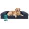 Show in main carousel: FurHaven Quilted Cooling Gel Bolster Cat & Dog Bed with Removable Cover, Iron Gray, Jumbo slide 1 of 9