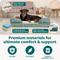 Show in main carousel: FurHaven Velvet Waves Perfect Comfort Cooling Gel Bolster Cat & Dog Bed with Removable Cover, Celadon Green, Jumbo slide 5 of 9