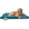 Show in main carousel: FurHaven Deluxe Oxford Orthopedic Indoor/Outdoor Dog & Cat Bed with Removable Cover, Jumbo, Deep Lagoon slide 1 of 9