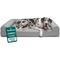 Show in main carousel: FurHaven Quilted Orthopedic Sofa Cat & Dog Bed with Removable Cover, Silver Gray, Jumbo Plus slide 1 of 10