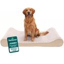 FurHaven Ultra Plush Luxe Lounger Orthopedic Cat & Dog Bed with Removable Cover, Cream, Jumbo