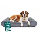 FurHaven Ultra Plush Luxe Lounger Orthopedic Cat & Dog Bed with Removable Cover, Gray, Giant