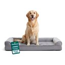 FurHaven Plush & Suede Orthopedic Sofa Cat & Dog Bed, Gray, Jumbo