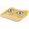 Show in main carousel: NonoPets Non-Slip Dual Bowl Set with Raised Base Cat Food & Water Feeder, Yellow slide 1 of 8