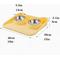 Show in main carousel: NonoPets Non-Slip Dual Bowl Set with Raised Base Cat Food & Water Feeder, Yellow slide 4 of 8