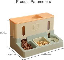 NonoPets 2-in-1 Smart Feeding Station Cat Feeder & Water Dispenser, Blue slide 2 of 7